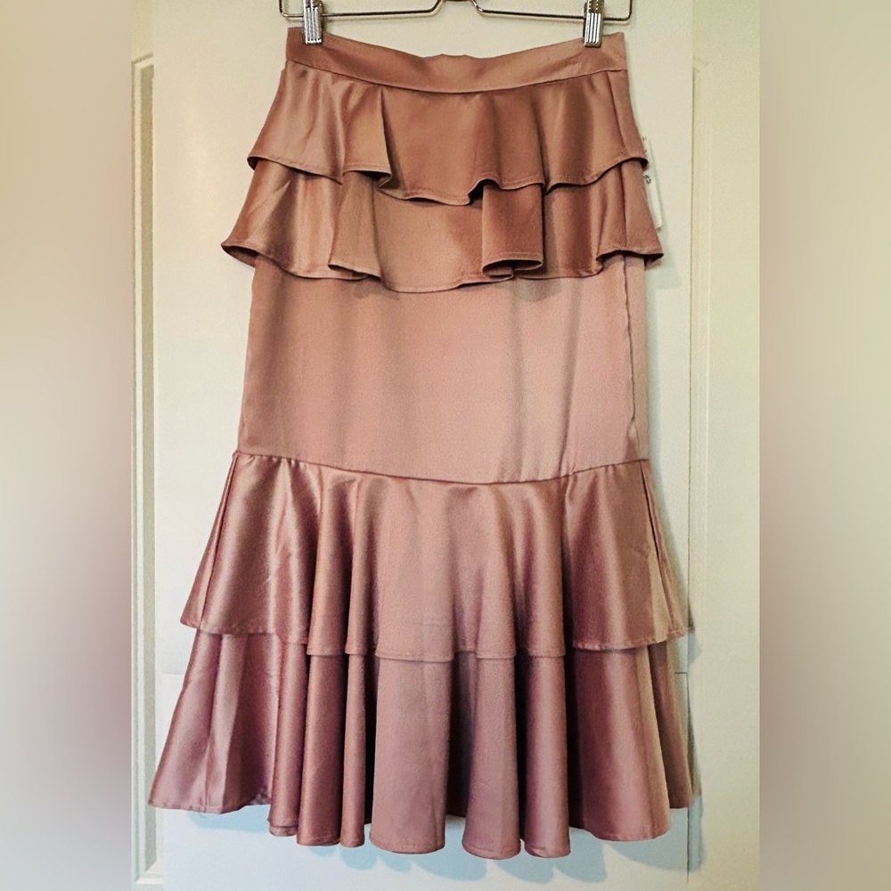 Beulah Pink Satin Dress